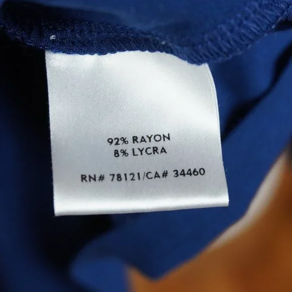 Eileen Fisher Deep Blue Midi Dress Size Small - Picture 10 of 10